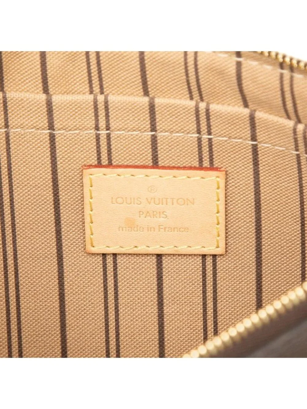 Louis Vuitton Pouch Brown Leather